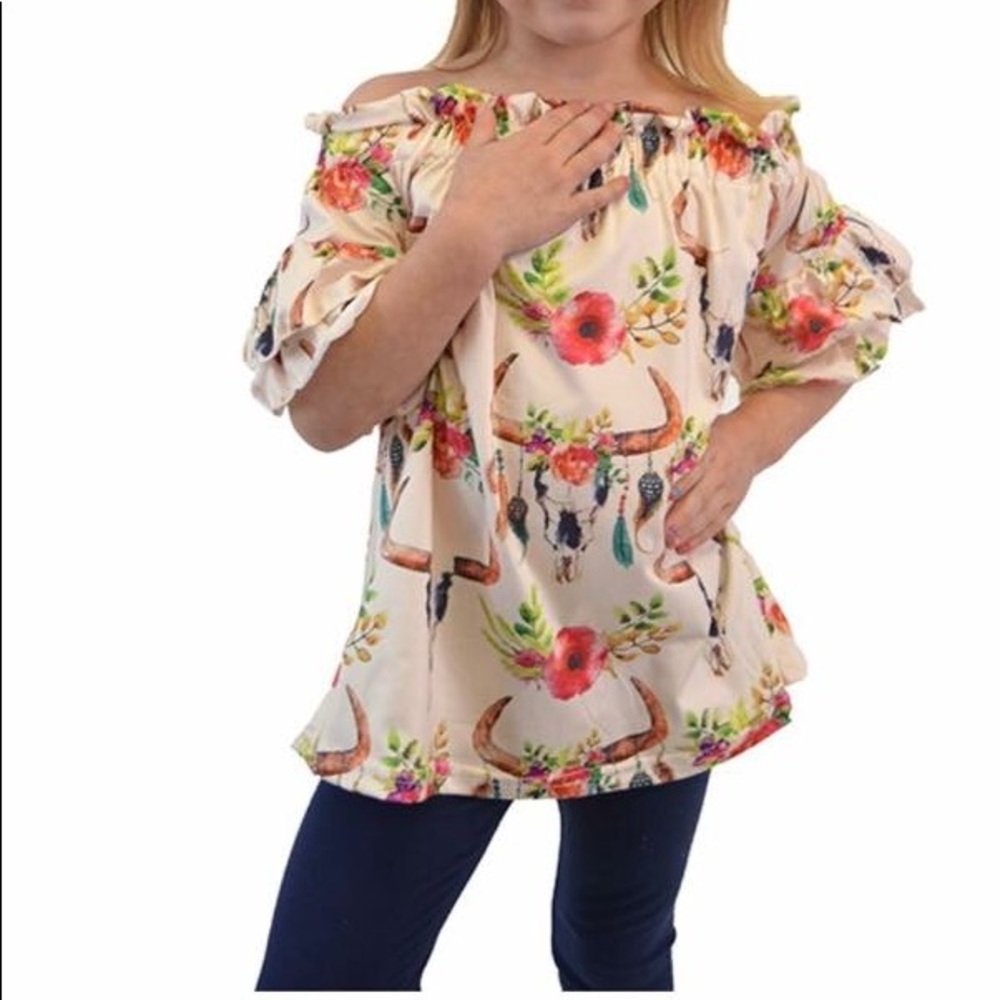 2-4T skull top